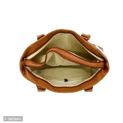 Stylish Tan PU Solid Handbags For Women-thumb2