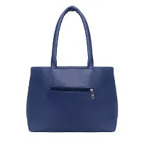 Stylish Blue PU Solid Handbags For Women-thumb2