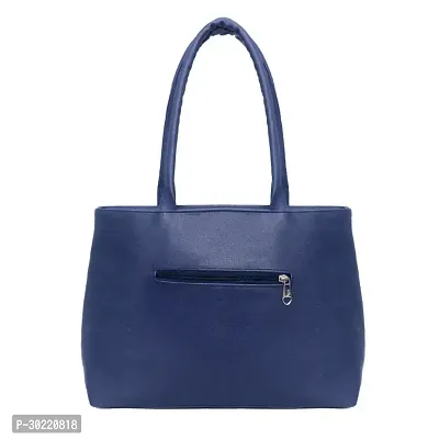 Stylish Blue PU Solid Handbags For Women-thumb3