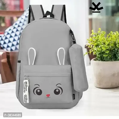 Stylish Grey Backpacks For Women And Girl-thumb0