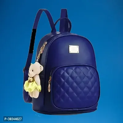 Stylish Navy Blue Backpacks For Women And Girl-thumb0