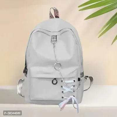 Stylish Grey Backpacks For Women And Girl-thumb0