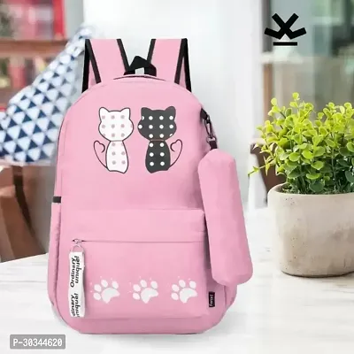 Stylish Pink Backpacks For Women And Girl-thumb0