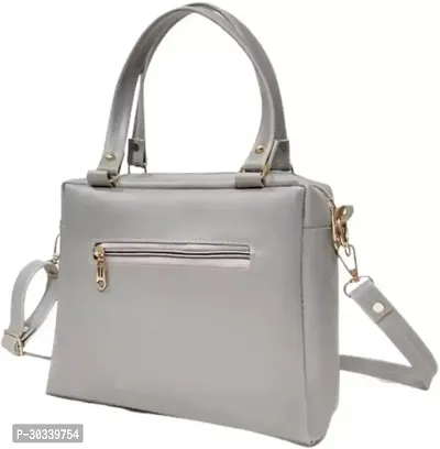 Stylish Grey PU  Handbags For Women-thumb2