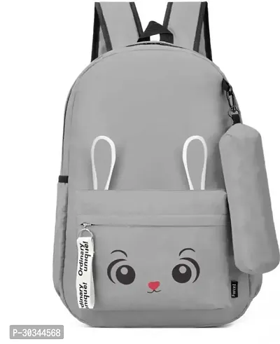 Stylish Grey Backpacks For Women And Girl-thumb0