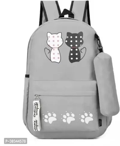 Stylish Grey Backpacks For Women And Girl-thumb0