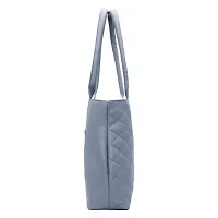 Stylish Grey PU  Handbags For Women-thumb1