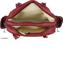 Stylish Maroon PU  Handbags For Women-thumb2