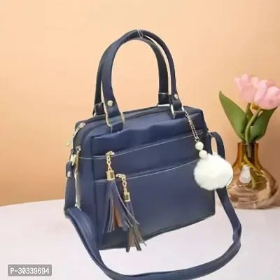 Stylish Grey PU  Handbags For Women-thumb0