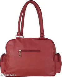 Stylish Maroon PU  Handbags For Women-thumb1