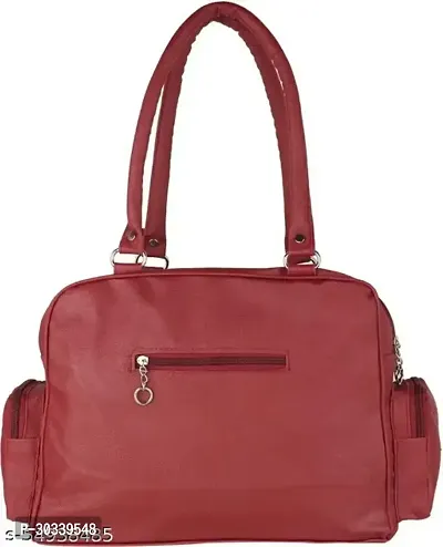 Stylish Maroon PU  Handbags For Women-thumb2