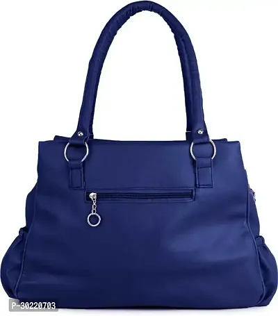 Stylish Blue PU Solid Handbags For Women-thumb3