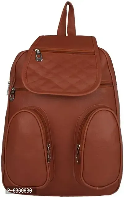 Classy Solid Backpacks for Women-thumb0