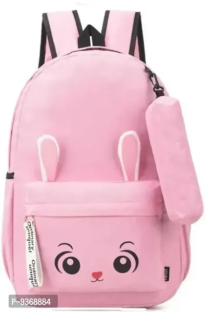 Stylish Bunny Backpack 25 L For College/School Girls-thumb0