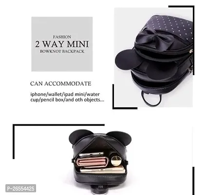 Classy Solid Backpacks  for Women-thumb2