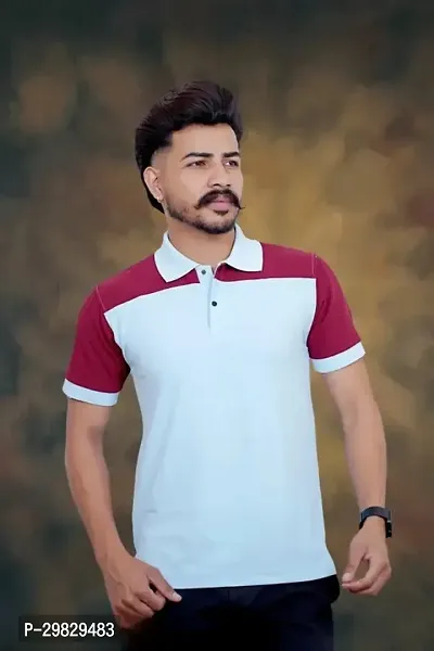 Stylish Solid Polo Tshirt for Men