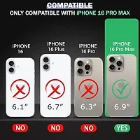 Genuine Liquid Silicone Back Cover Case for iPhone 16 Pro Max | Soft Micro-Fibre Lining Inside | Camera Protection Bump | Shockproof Back Cover Case for iPhone 16 Pro Max (Black)-thumb2