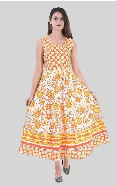 Cotton Printed Long Dresses