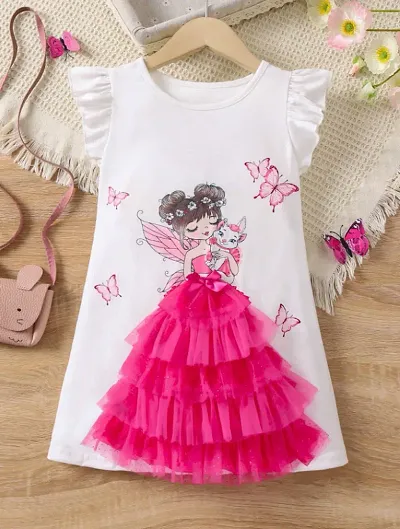 Pretty Cotton Printed Frocks  For Girl