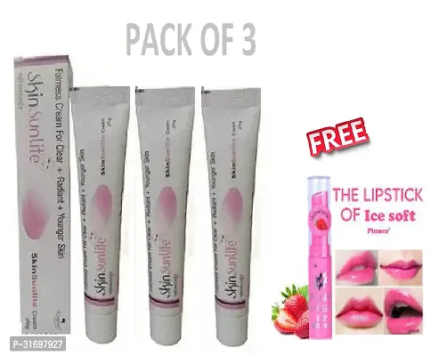 Suryavanshi 3 Pieces Skin Face Cream Free Pink Magic Lip Balm-thumb0