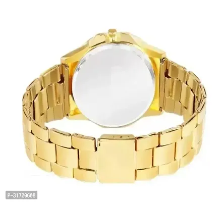 Golden Stone Studded Sekou Wrist Watch For Men  Women Analog Watches-thumb3