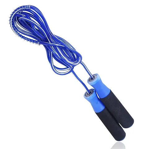 Star X Blue Ball Bearing Skipping Rope for Men  Women, Jumping Rope 9Ft Long Rope Ball Bearing Skipping Rope