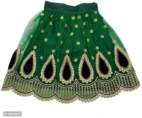 KRISHNAV ENTERPRISE GIRLS READYMADE LEHENGA CHOLI (3-4 Years, Green)-thumb3