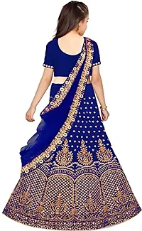 krishnav enterprise semi stitched lehenga choli 4-15 (12-13 Years, blue)-thumb1