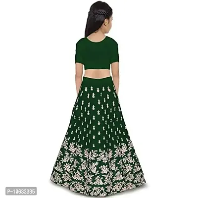 KRISHNAV ENTERPRISE LEHENGA CHOLI 4-15 (6-7 Years, GREEN)-thumb2