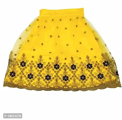 KRISHNAV ENTERPRISE KIDS LEHENGA CHOLI (14-15 Years, Yellow)-thumb5