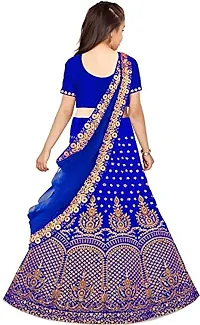 krishnav enterprise semi stitched lehenga choli 4-15 (6-7 Years, light blue)-thumb1