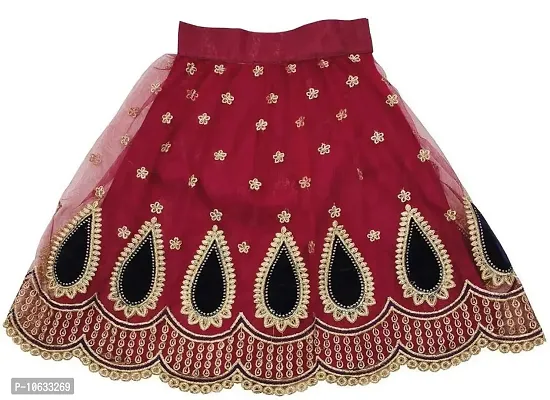 KRISHNAV ENTERPRISE GIRLS READYMADE LEHENGA CHOLI (11-12 Years, Maroon)-thumb3