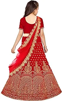 krishnav enterprise semi stitched lehenga choli 4-15 (6-7 Years, red)-thumb1