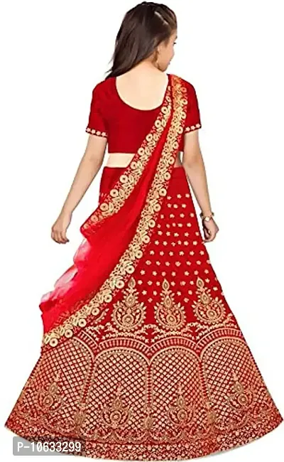 krishnav enterprise semi stitched lehenga choli 4-15 (6-7 Years, red)-thumb2