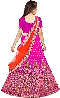 krishnav enterprise semi stitched lehenga choli 4-15 (14-15 Years, pink)-thumb1