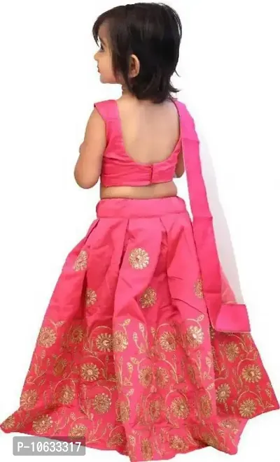 krishnav enterprise kids lehenga choli 2-5 (4-5 Years, pink)-thumb2