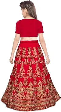 krishnav enterprise lehenga choli for girls 4-15 (12-13 Years, red)-thumb1