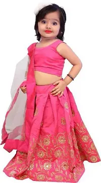 krishnav enterprise kids lehenga choli 2-5 (4-5 Years, pink)-thumb2