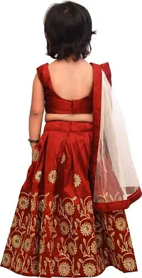 krishnav enterprise kids lehenga choli 2-5 (2-3 Years, maroon)-thumb1