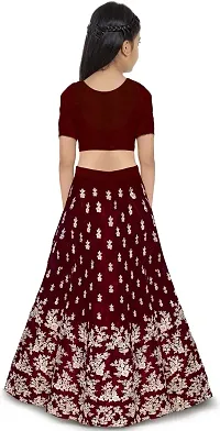 KRISHNAV ENTERPRISE LEHENGA CHOLI 4-15 (12-13 Years, MAROON)-thumb1