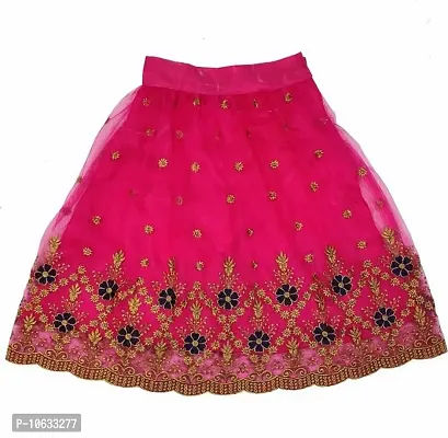 KRISHNAV ENTERPRISE KIDS LEHENGA CHOLI (5-6 Years, Dark pink)-thumb5