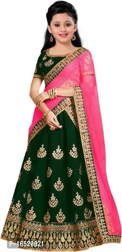 Kids Lehenga Choli Dupatta Set-thumb2