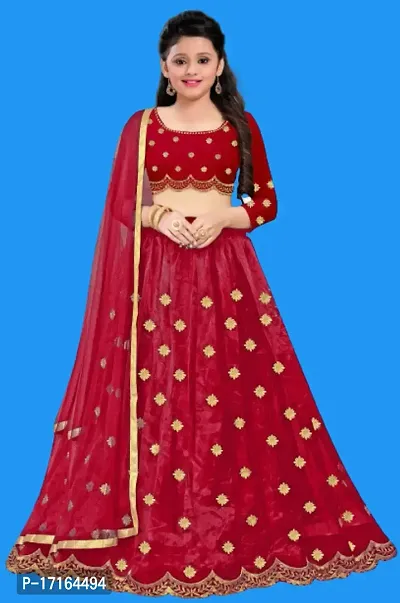 Kids Lehenga Choli Dupatta Set-thumb0