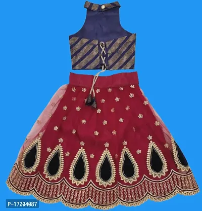 Kids Lehenga Choli Dupatta Set-thumb2