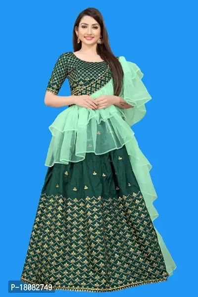 Kids Lehenga Choli Dupatta Set-thumb0