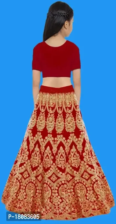 Kids Lehenga Choli Dupatta Set-thumb2