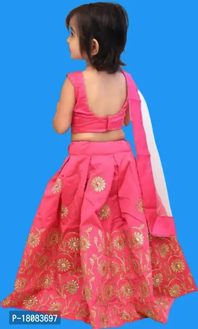 Kids Lehenga Choli Dupatta Set-thumb2