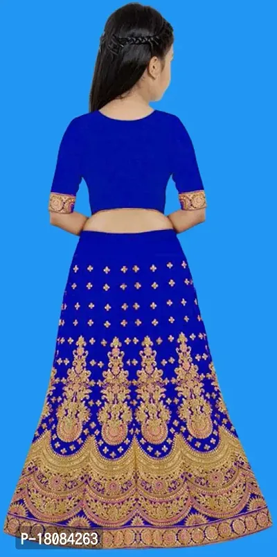 Kids Lehenga Choli Dupatta Set-thumb2