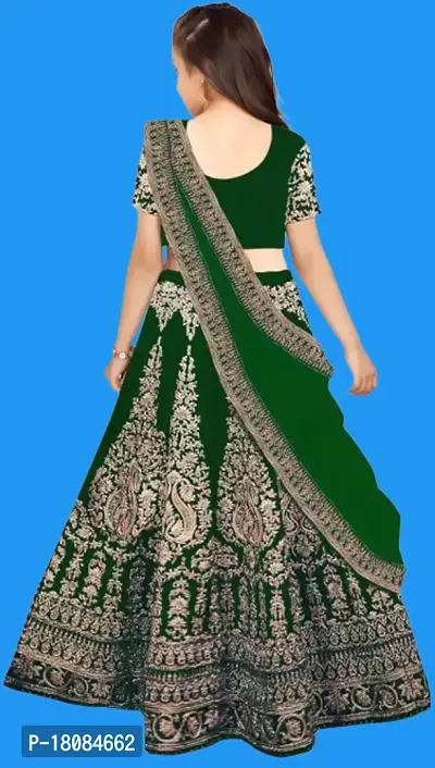 Kids Lehenga Choli Dupatta Set-thumb2