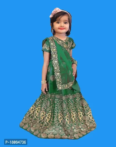 Kids Lehenga Choli Dupatta Set-thumb0